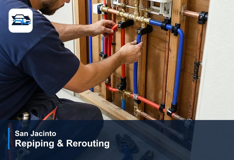 Repiping & Rerouting in San Jacinto