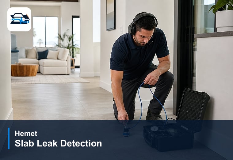Slab Leak Detection in Hemet