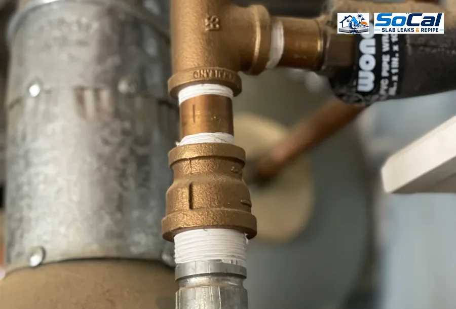 Angle Stop Replacement photo for Riverside homeowners showing small plumbing repair documentation