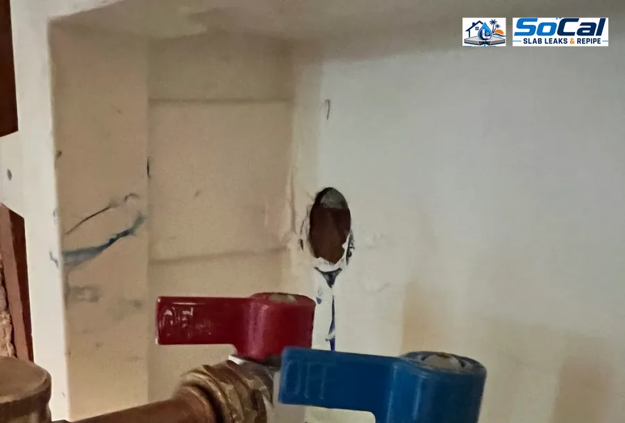 Shutoff Valve Replacement photo for Hemet homeowners showing small plumbing repair documentation